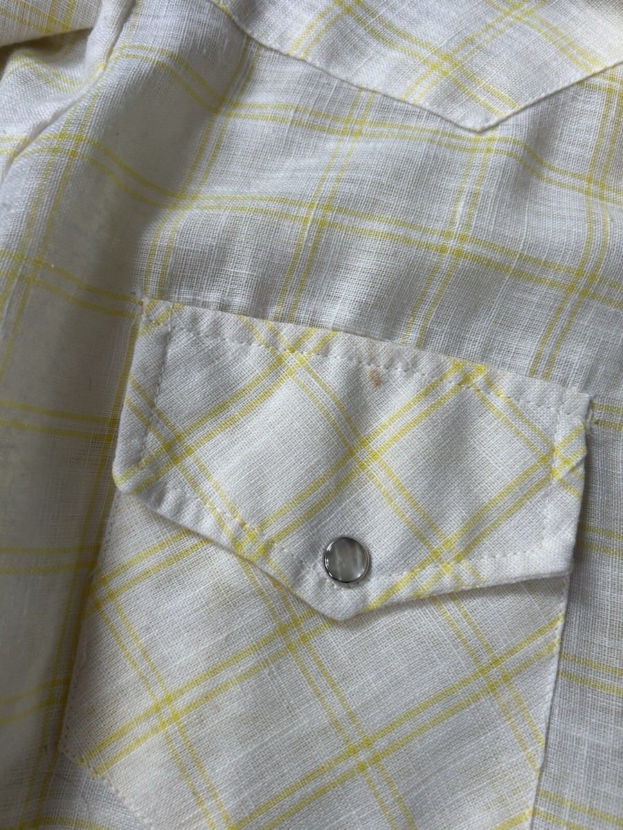 Vintage 60s 70s Val Mark Long Lapel Button Up Shirt Fits