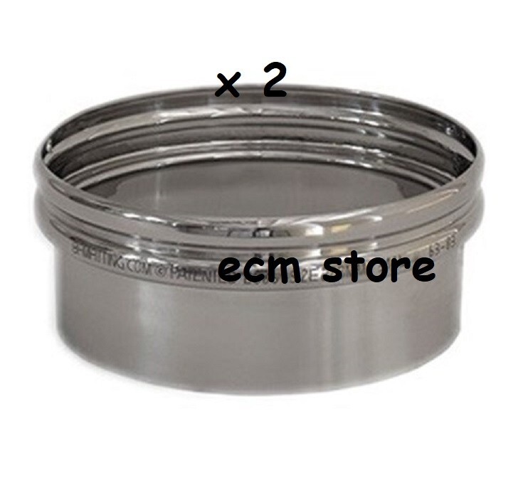 Manchette souple BFM FITTING et son lot de 2 tubulures de jonction 350mm EB1 inox