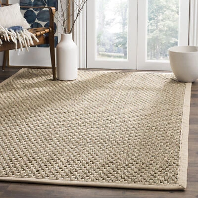 Safavieh Power Loomed Natural Fiber Collection Natural/Beige Area Rugs - NF114A