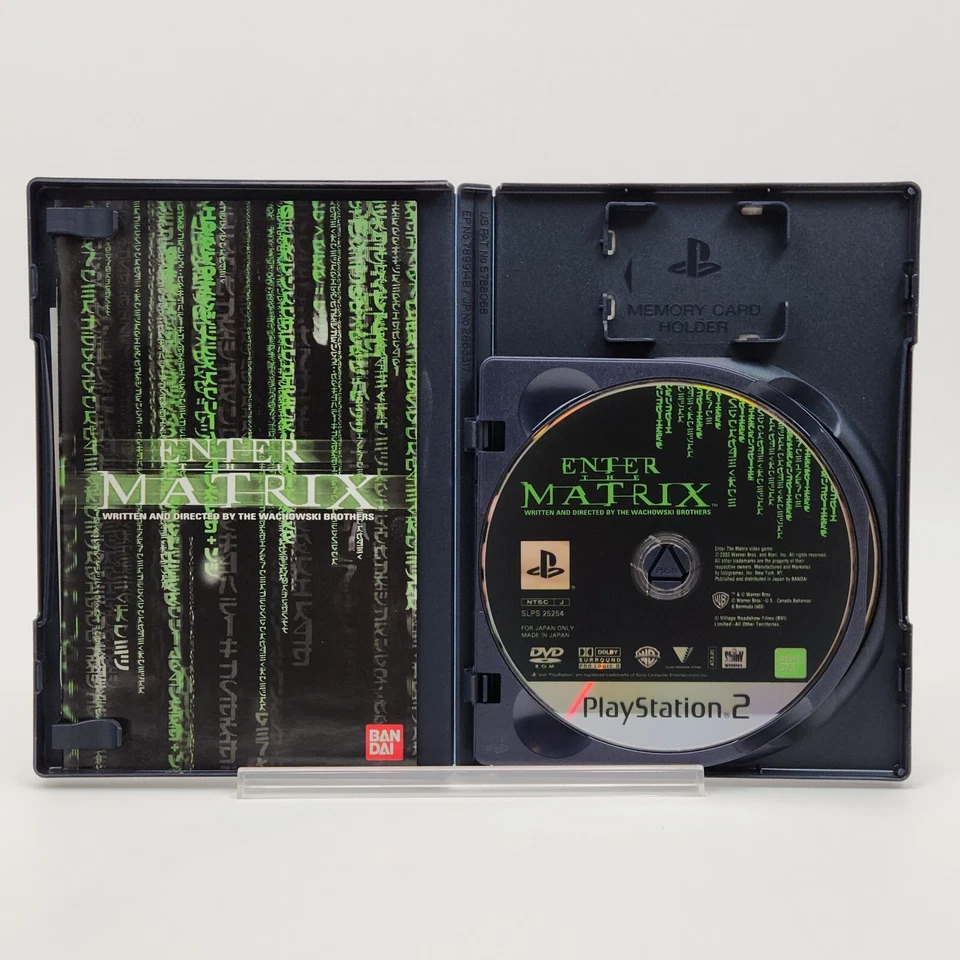 Enter the Matrix PS2 Japan | CIB w/ Manual & Survey Card | NTSC-J | Great Condit - Image 3 of 4