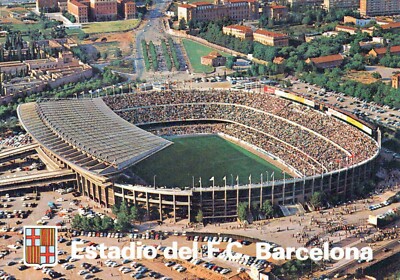 SPANIEN POSTKARTE Barcelona Estadio del F.C. Barcelona Fußball Camp Nou Katalonien
