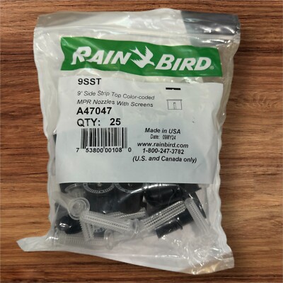 25 Pack Rainbird Nozzle 9 SST - 9 Ft x 18 Ft Side Strip Sprinkler