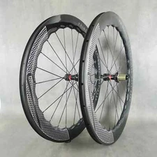 700C Carbon Fiber Road Bike Wheelset Disc Brake Tubeless Tubular Bicycle Wheels