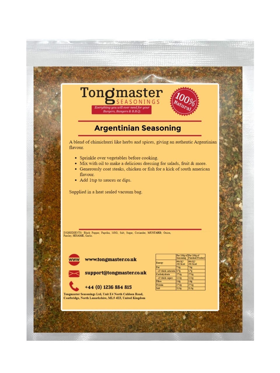 Argentinian Seasoning - Meat Rub - 50g