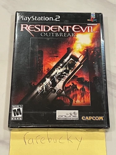 Resident Evil Outbreak (PS2) NEW SEALED FIRST RUN Y-FOLD W/UPC, EXCELLENT, RARE!