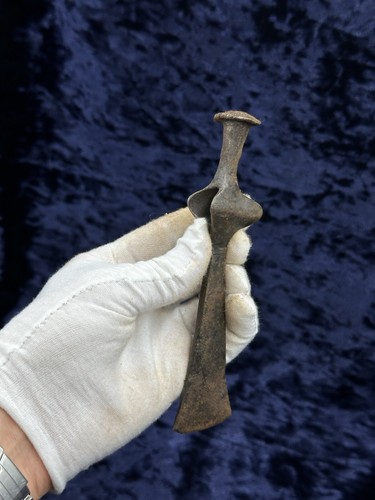 Ancient Battle Iron Ax with Ornament Kievan Rus Viking Era Weapon - Rare - Picture 3 of 14