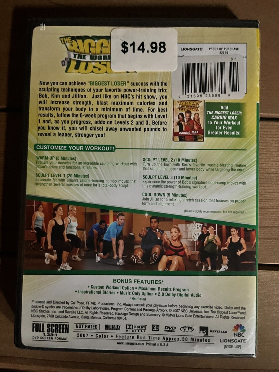 NEW SEALED Biggest Loser Last Chance Workout DVD Jillian