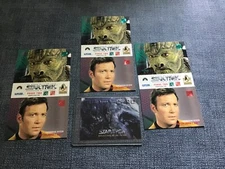1996 SkyBox 30 Years of Star Trek Phase Two lot of 3 promo cards and survey card