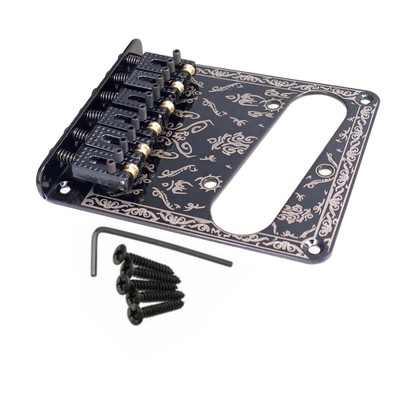 6 Saiten Roller Sattel E-Gitarre Stegplatte für Fender Telecaster Tele
