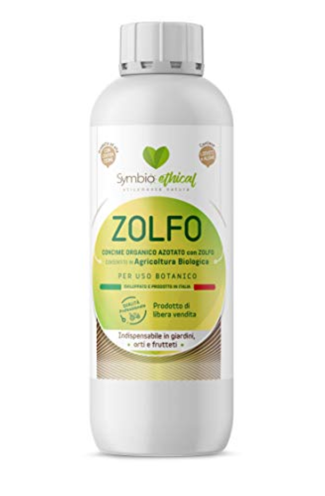 ZOLFO, Concime Organico Azotato con Zolfo Liquido, Fertilizzante per Agricoltura