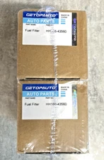 2 Pack HH166-43560 Fuel Filter Replace 16631-43560 for Kubota V2203 V3307 Engine