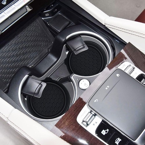 2PCS Car Cup Holder Anti Slip Insert Coaster Pad Mats Car Interior Accessories - Picture 8 of 9