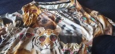 Cool CATS WITH Sunglasses Funny T-shirt NEW WITH TAG SM SECRET TREASURES