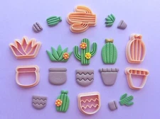 Cactus Pot Polymer Clay Earring Cutters | Unique Clay Cutters | Clay Tools
