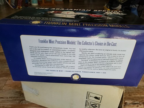RARE FRANKLIN MINT 1952 Agajanian Special 98 Indy 500 Winner 1:16 Race Car -NEW! - 第 5/14 張圖片