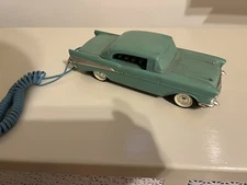 Vintage ‘57 Chevy Collectors Car Telemania Push Button Telephone Mint Green
