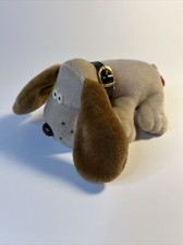 Vintage Tara Toy Kennel Kuddlees Puppy Hound Dog Plush Tiny 5  Brown