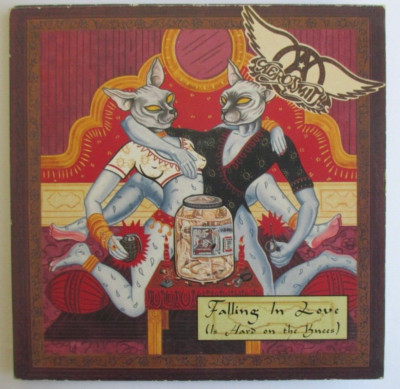 AEROSMITH - CD SINGLE PROMO ''FALLING IN LOVE (IS HARD ON THE KNEES)''