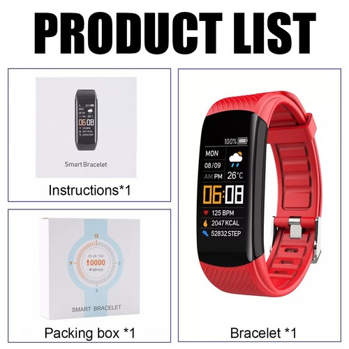 2024 NEW Fit@bit Smart Watch Activity Tracker Fitness Uhren Herzfrequenz-Monitor - Bild 17 von 34