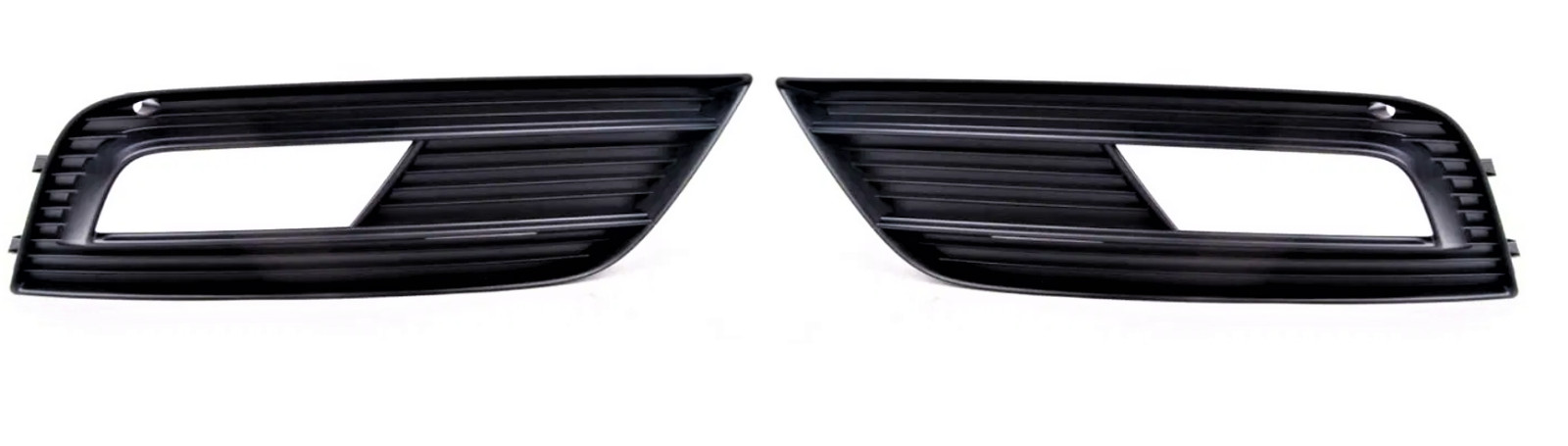 Grille avant de pare-choc pour Audi A4 B8 2011-2015 - Prises d'air gauche et droite noir mat