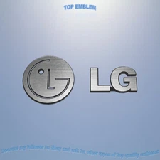 LG 28 &25x15mm emblem brusched badge ASK logo decal sticker plate aufkleber