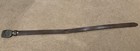 Mens Leather Belt Size 39 With A Deer Doe Brass Buckle — photo 1