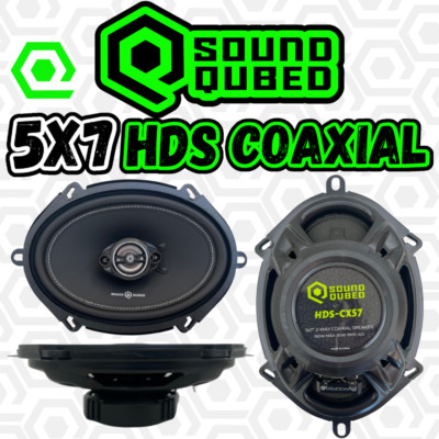 Soundqubed HDS Series 5x7'' Coaxial 2-way Speakers (Pair) 150W 4 Ohm
