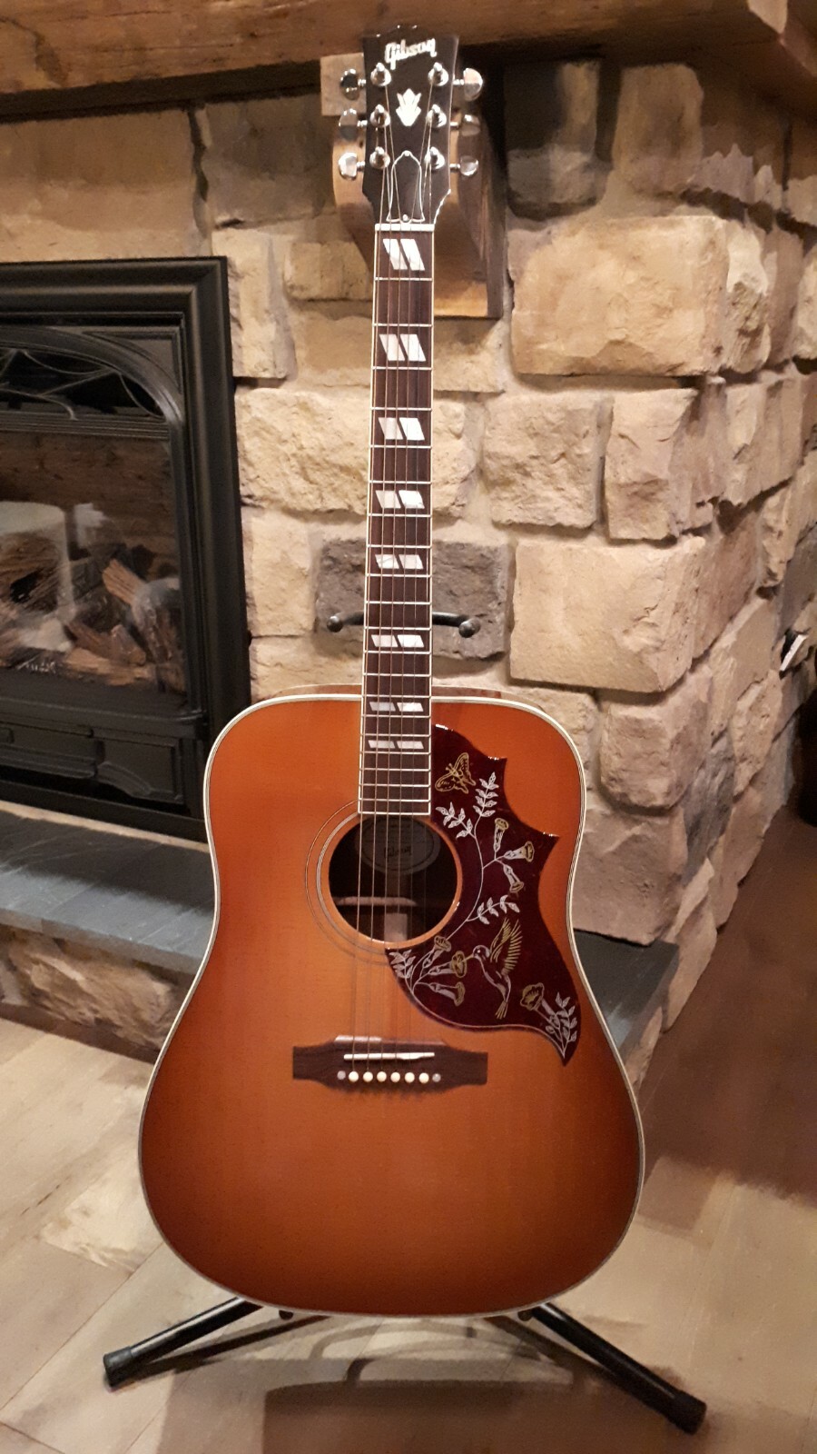 Gibson Hummingbird Deluxe Acoustic Guitar Rosewood Burst LR Baggs -  GuitarHotline.com