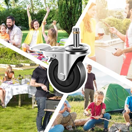 3" Caster Wheels for Blackstone Griddle Stand 17'' 22'' Table Top