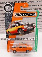 Matchbox Orange '70 Datsun 510 Rally 2017, MBX Explorers, MBX #94, bonito y muy buen estado