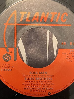 Blues Brothers Soul Man/ Excusez Moi Mon Cherie 45 Vinyl Record