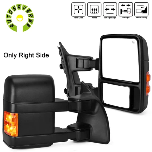 Passenger Side Mirror for 2008-2016 Ford F250 F350 F450 Super Duty Power Heated