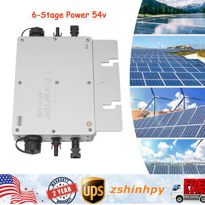 Solar Micro Inverter 600W Grid Tie MPPT Pure Sine Wave DC to Waterproof