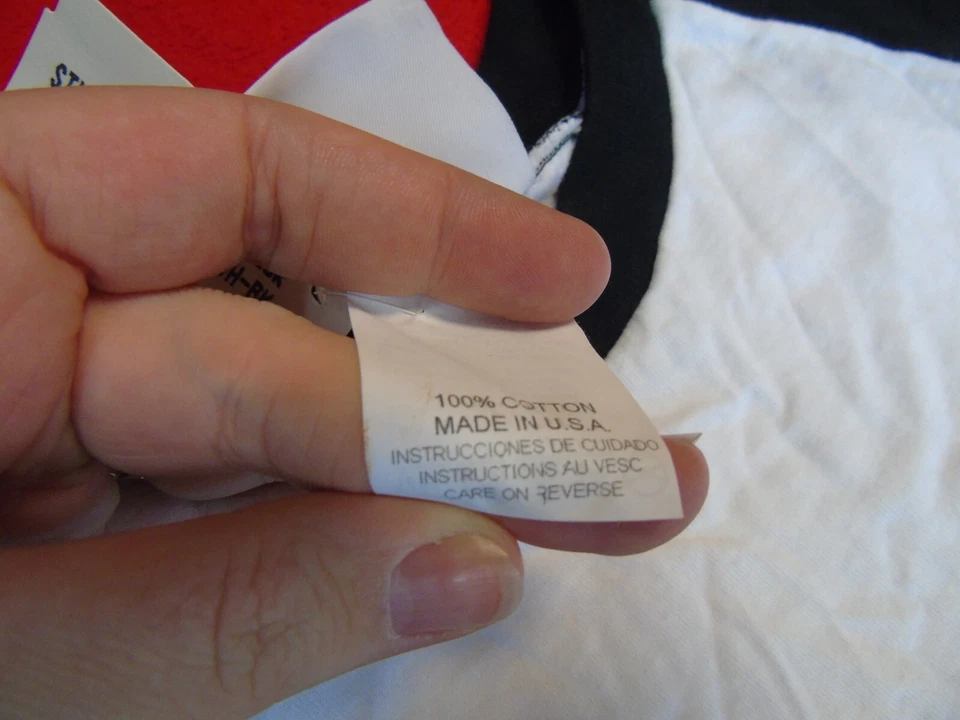 Лот из 2 велосипед бейсбол майки белый / черный хлопок размер для взрослых S - Изображение 4 из 4