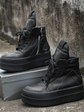 rick Platform casual shoes high top board shoes women owens