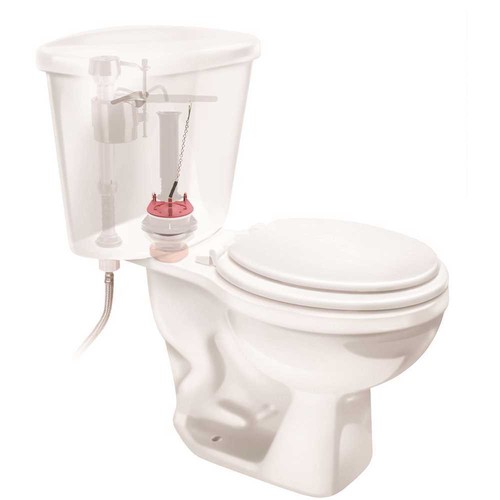 Universal 3 in. Adjustable Toilet Flapper for Glacier Bay Toilets Red - 第 3/3 張圖片