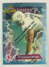 1995 Finest #20 - Richmond Webb - Refractors Miami Dolphins