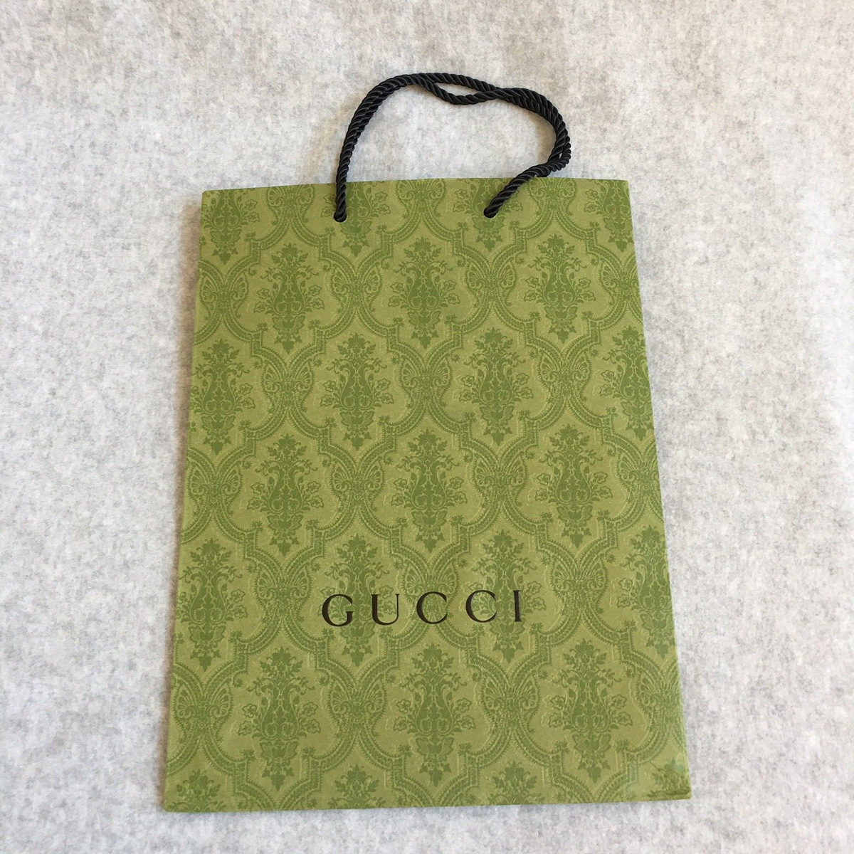 Gucci Authentic Empty Gift Paper Bag Green 13.75