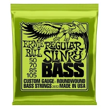 2832 Ernie Ball Regular Slinky Nickel Wound Electric Bass Strings 50-105 Gauge