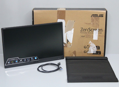 ASUS ZenScreen 15.6'' (39.6cm) Portable LED Monitor Wide Screen MB165B, Schwarz