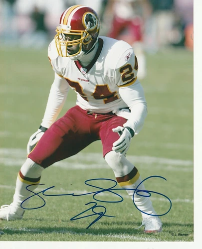 Washington Redskins Shawn Springs autographed 8 x 10 photo