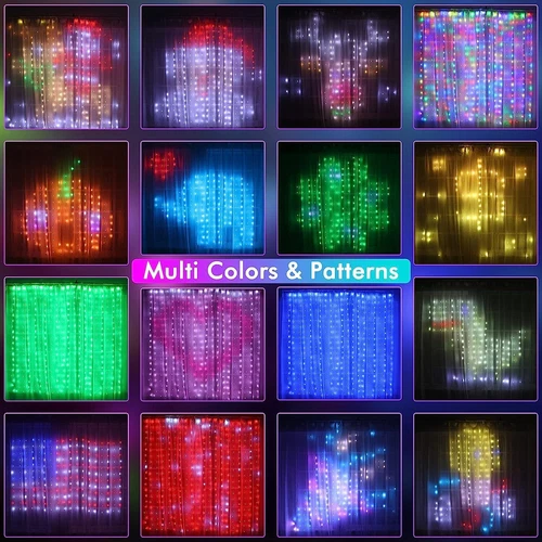 Smart LED RGB Curtain String Lights Fairy Light APP Control DIY Picture Display - Picture 6 of 18