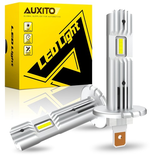 4x AUXITO H1 & H7 LED Headlight Kit Plug&Play Low High Beam White Canbus Fanless - Picture 16 of 17
