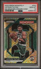 2023 Prizm Monopoly Millionaire Gold Mojo /500 Jayson Tatum #PS2 Celtics PSA 10
