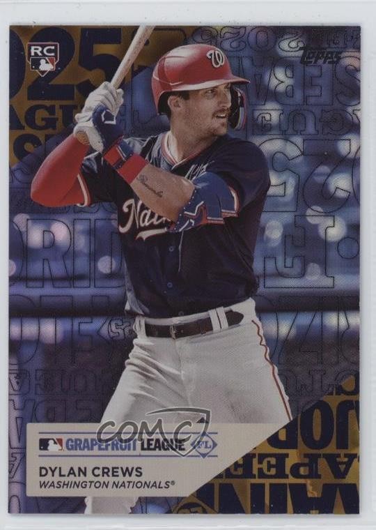 2025 Topps Series 1 Training Grounds Gold Foil /50 Dylan Crews #TG-20 5p9