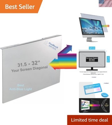 Eye Comfort 31.5-32 Inch Blue Light Blocking Screen Protector - Easy Install!