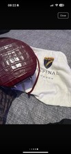 Aspinal of London Leather Hat Box Bag Burgundy Croc