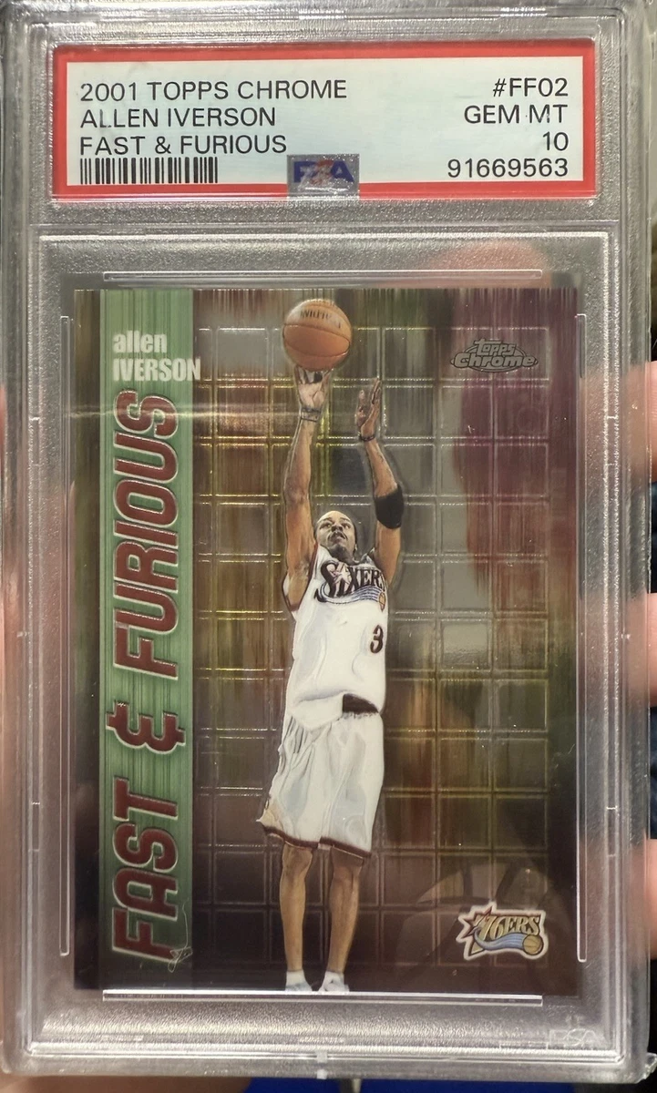 Allen Iverson 10 Graded Basketball Sports Trading Cards