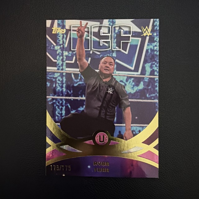2026 Topps WWE Universe Ryan Tran Referee Peak Performance Parallel 175/175 #295