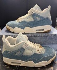 WMNS Air Jordan 4 Retro TEX Blue Denim Sail-Gum Light Brown IB6716-100 - 9.5W